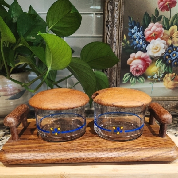 Goodwood Other - Vintage Danish Mid-Century Teak Wood Condiment Serving Dish by Goodwood